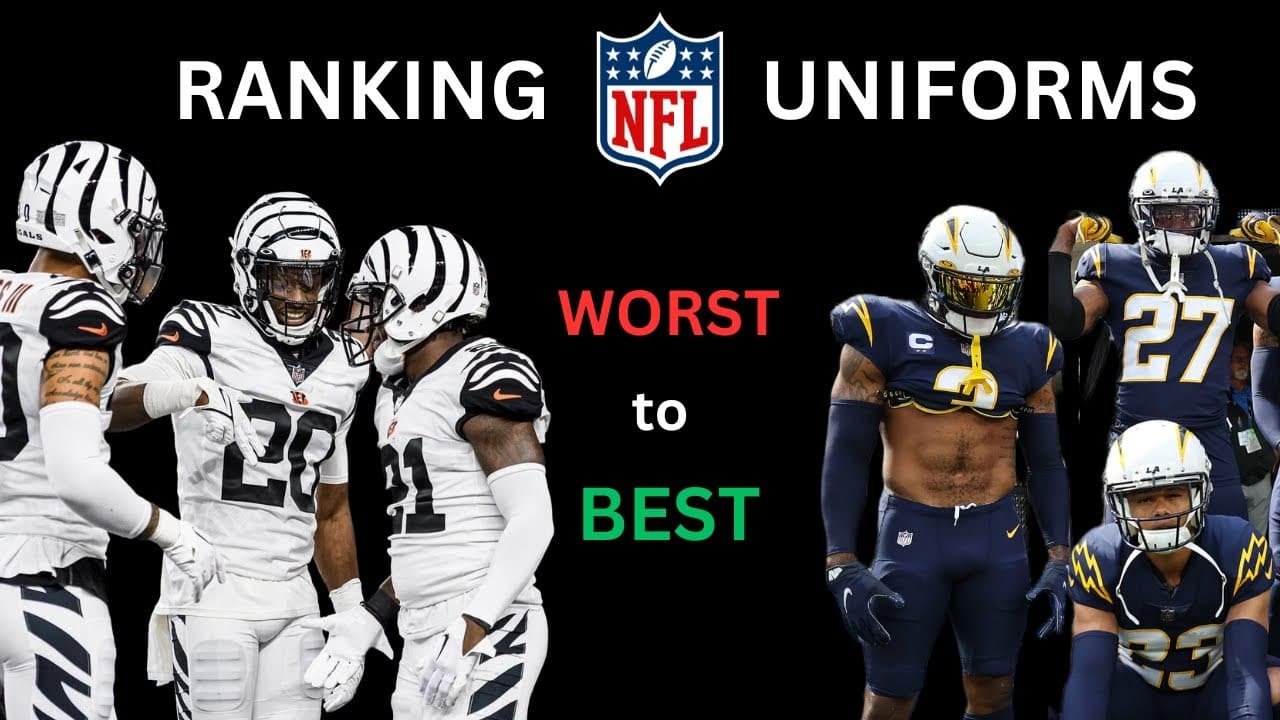Ranking All 32 Nfl Jerseys from Best to Worst