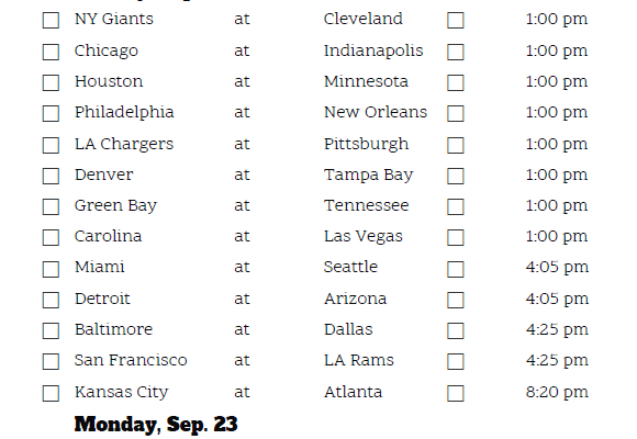 Week 3 Nfl Picks